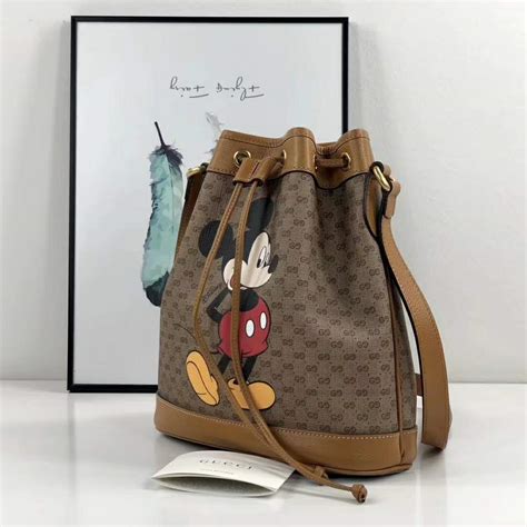 disney x gucci small bucket bag|gucci x disney wallet.